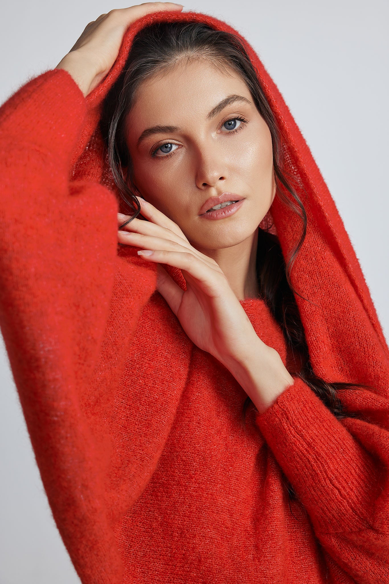 Poncho Tosca Roșu