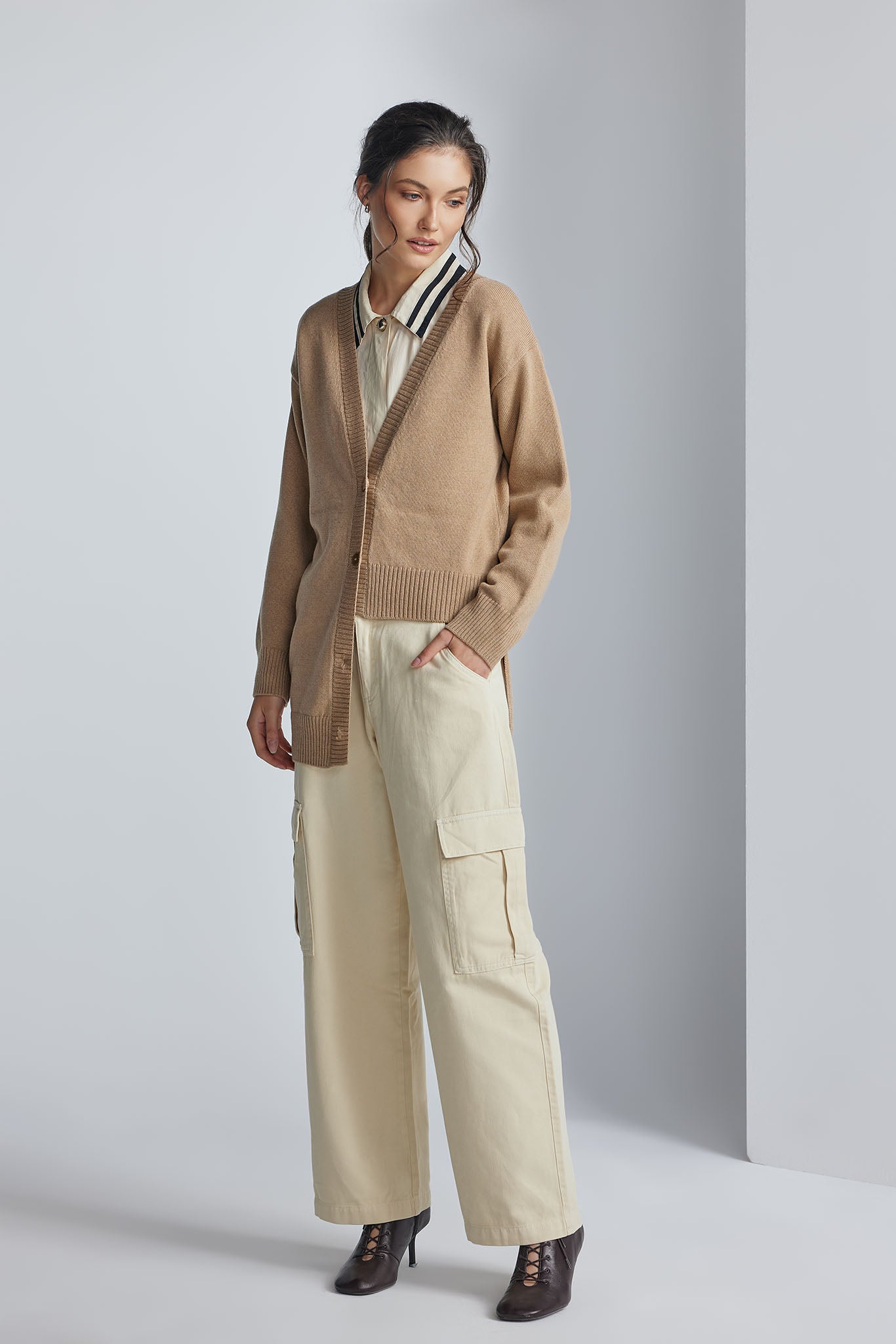 Cardigan Aveline Bej