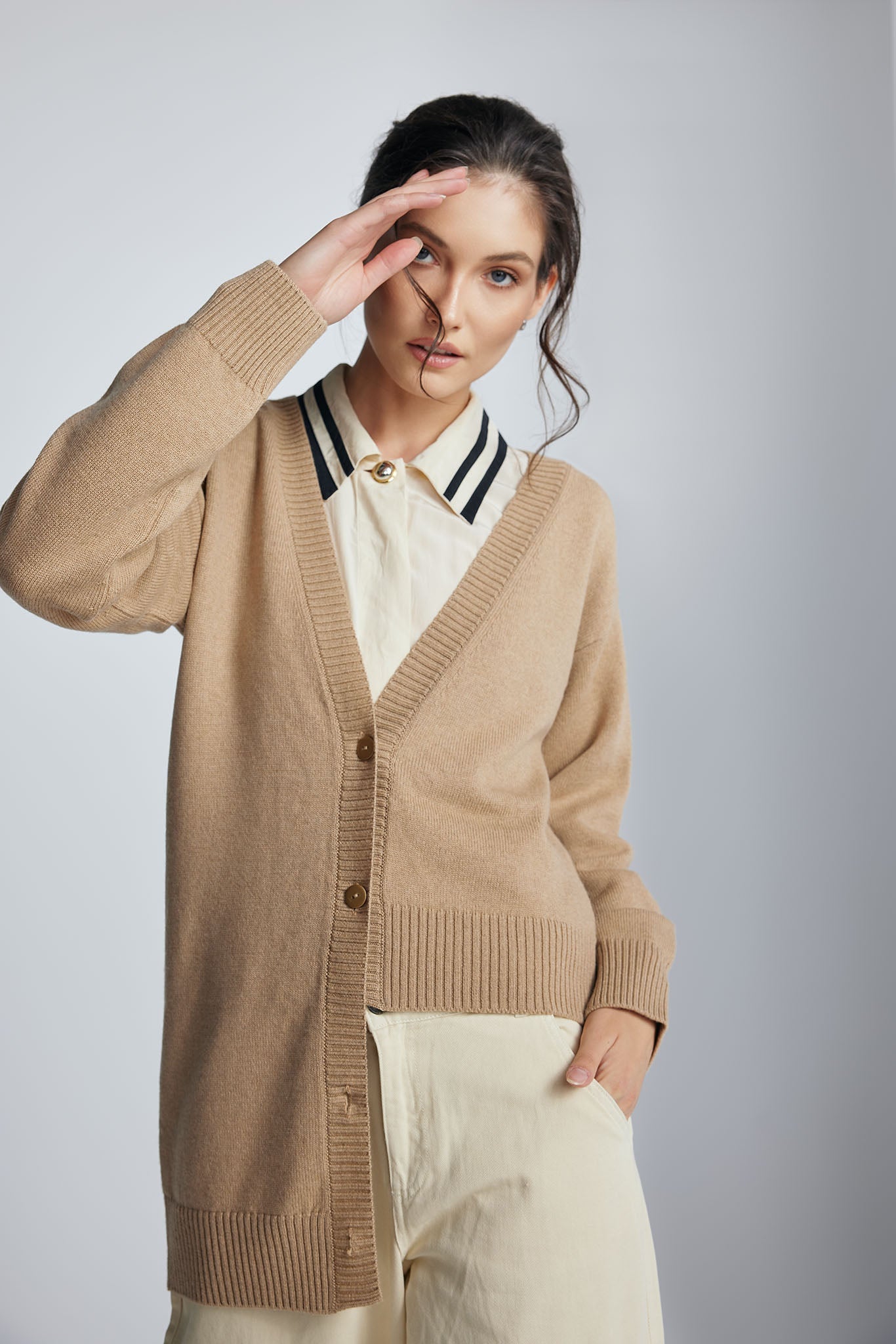 Cardigan Aveline Bej