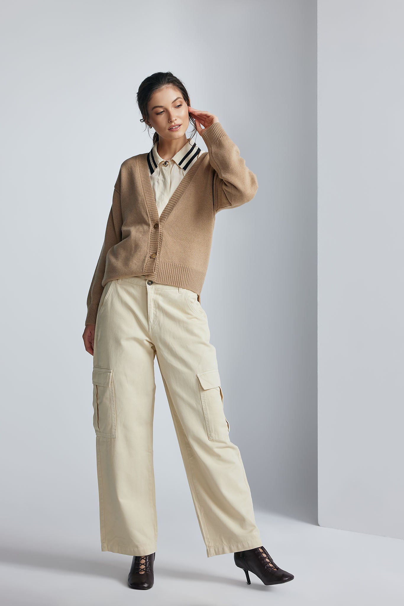 Cardigan Aveline Bej