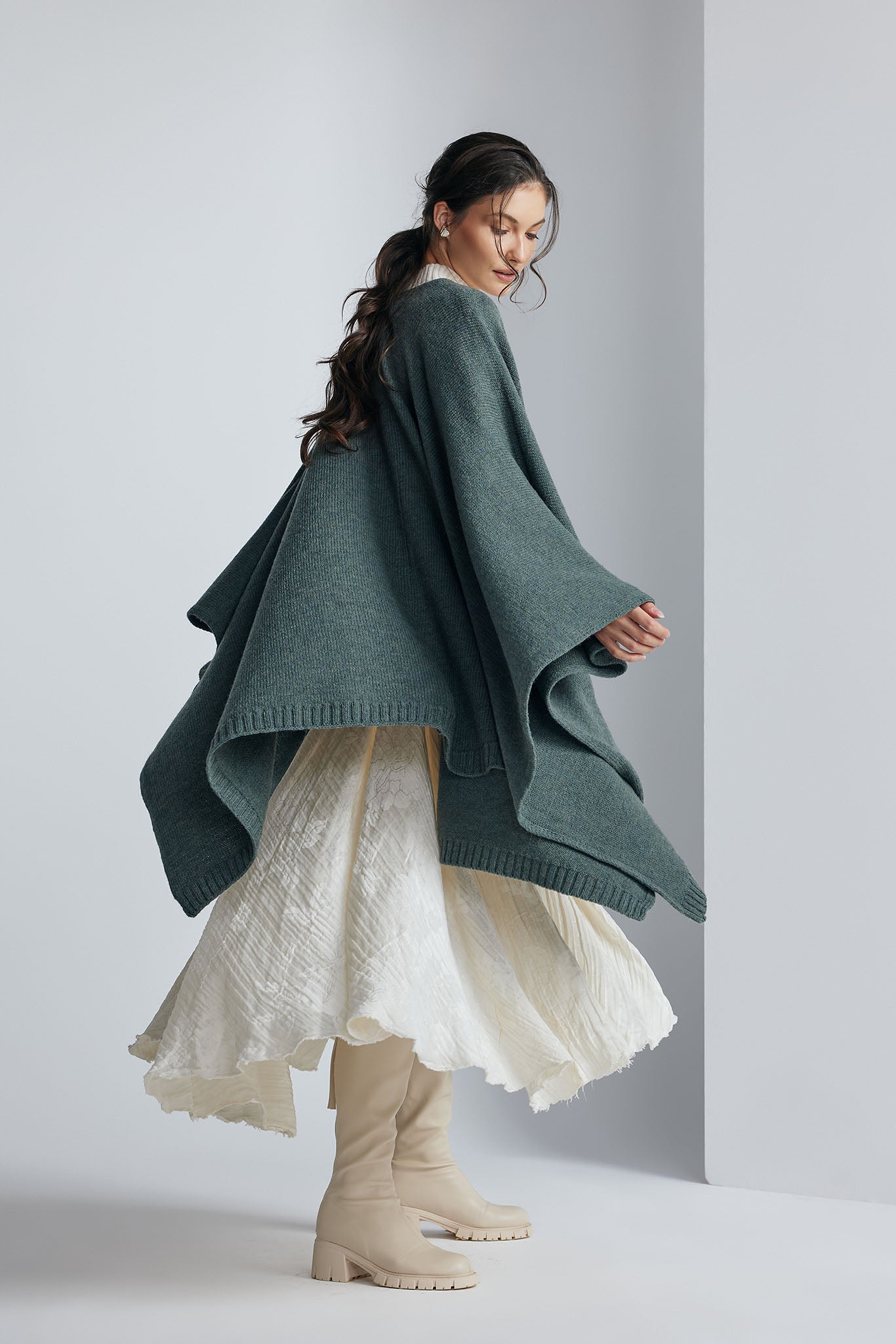Poncho Fragola Verde