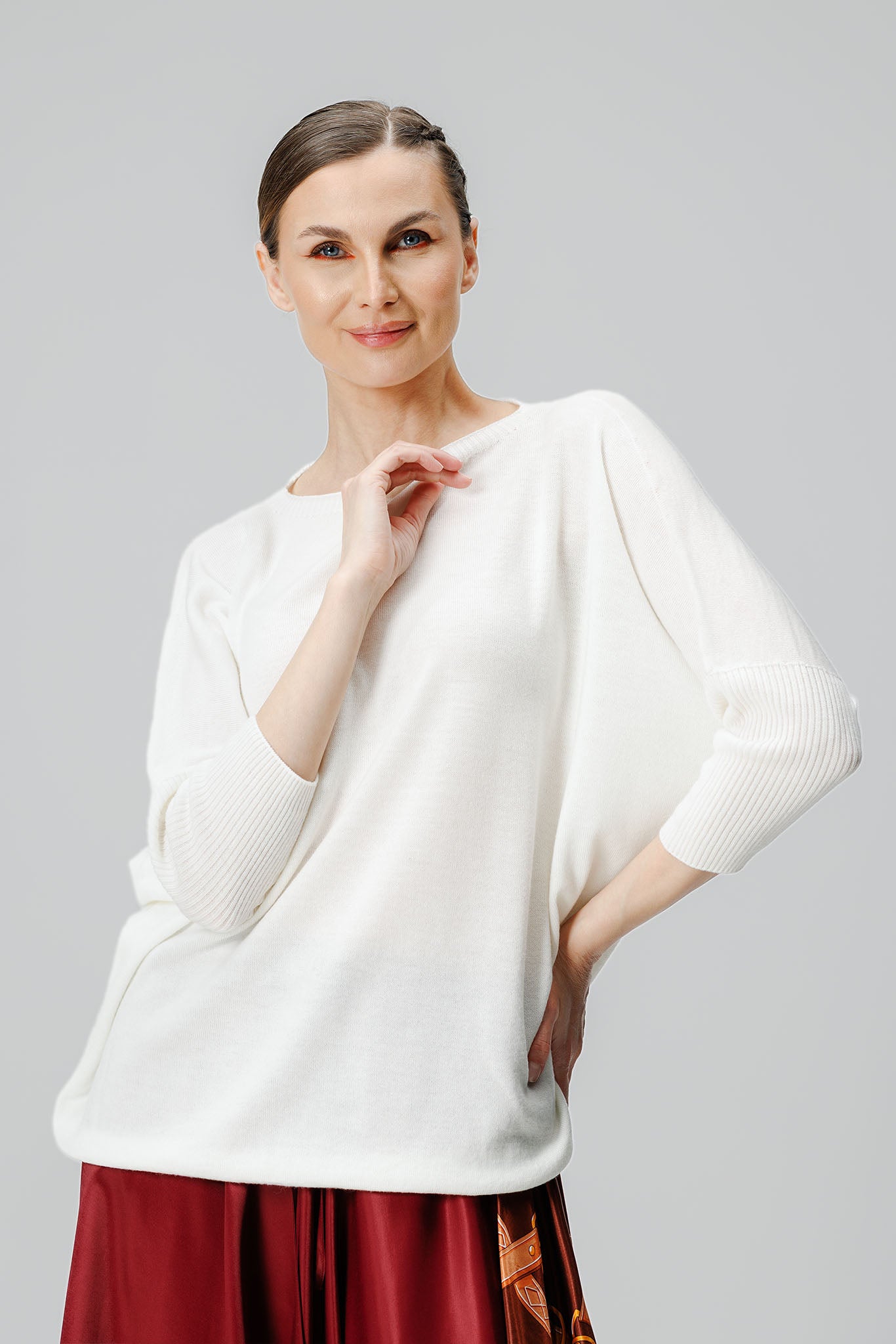 Bluza Free Alb