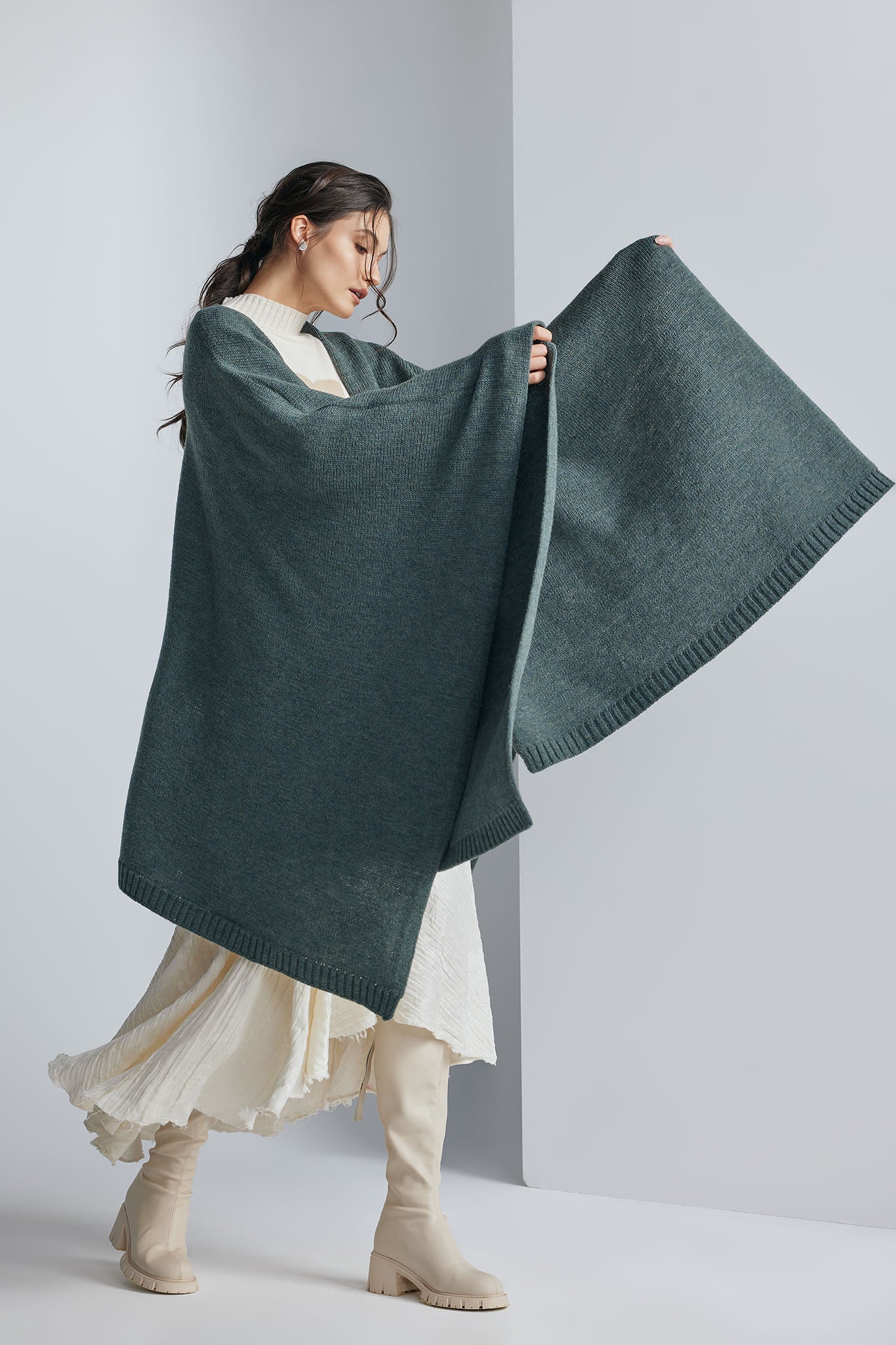 Poncho Fragola Verde