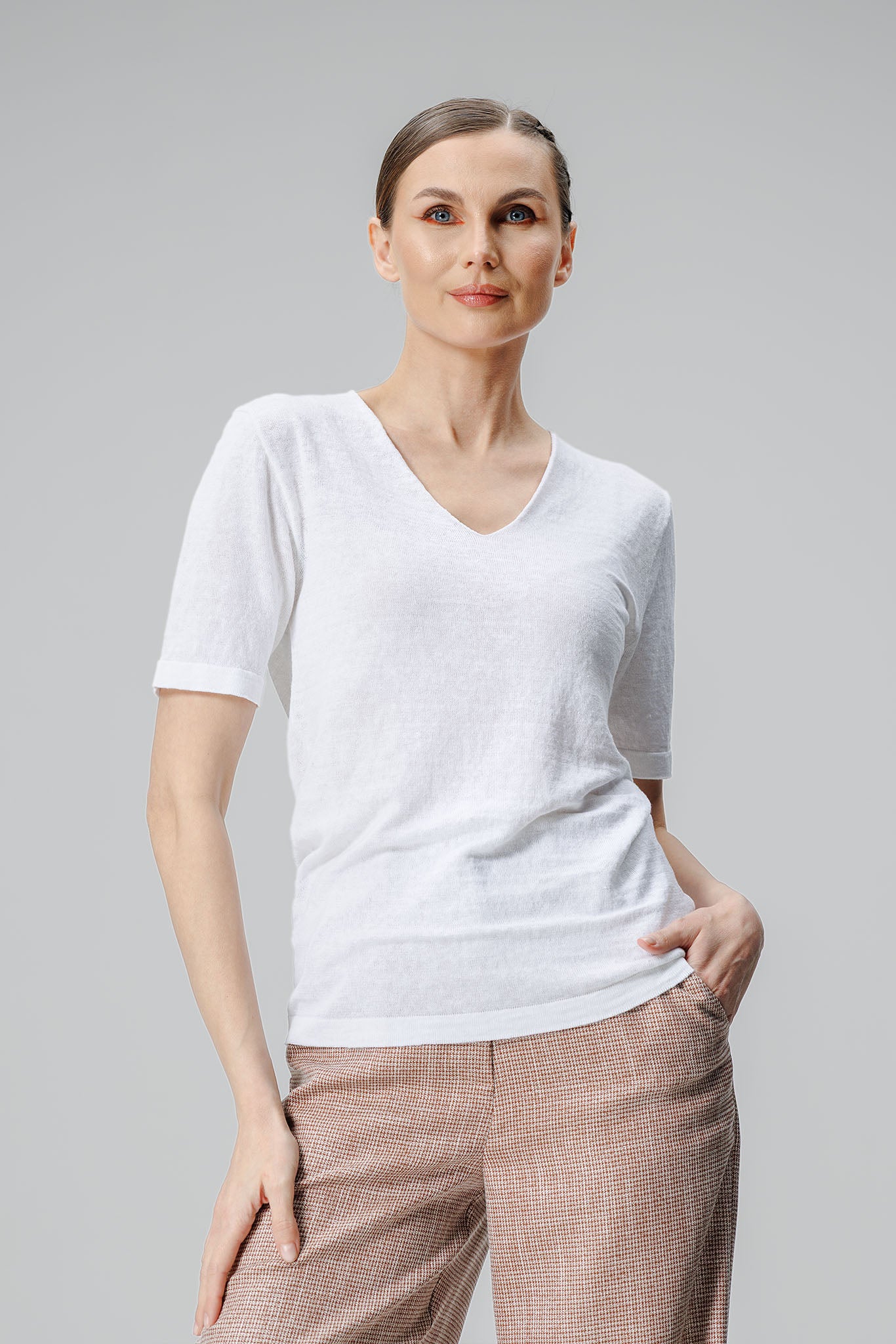 Tricou Lino Alb