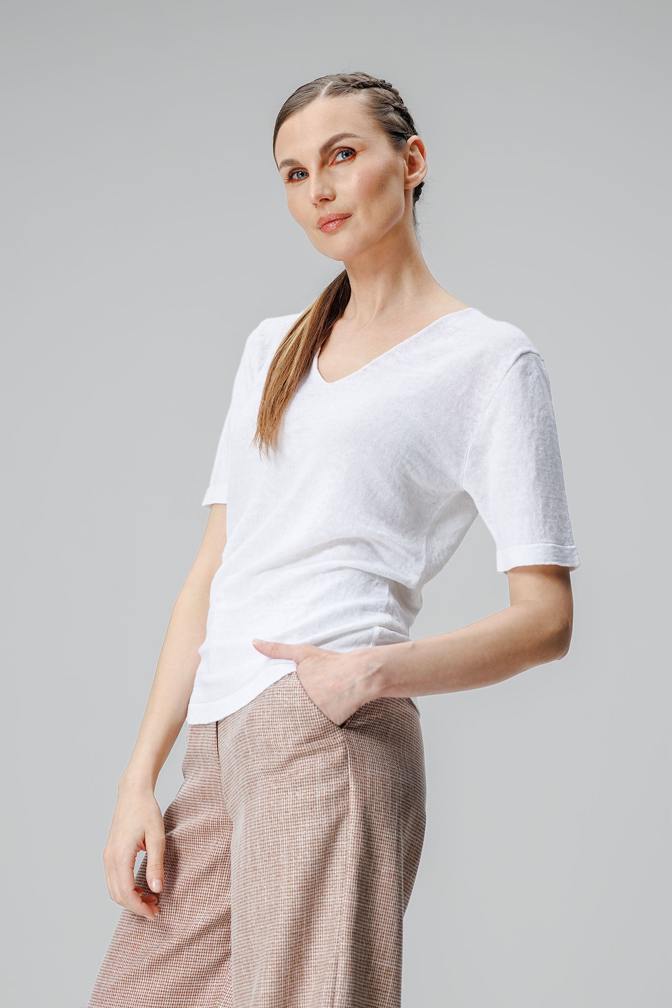 Tricou Lino Alb