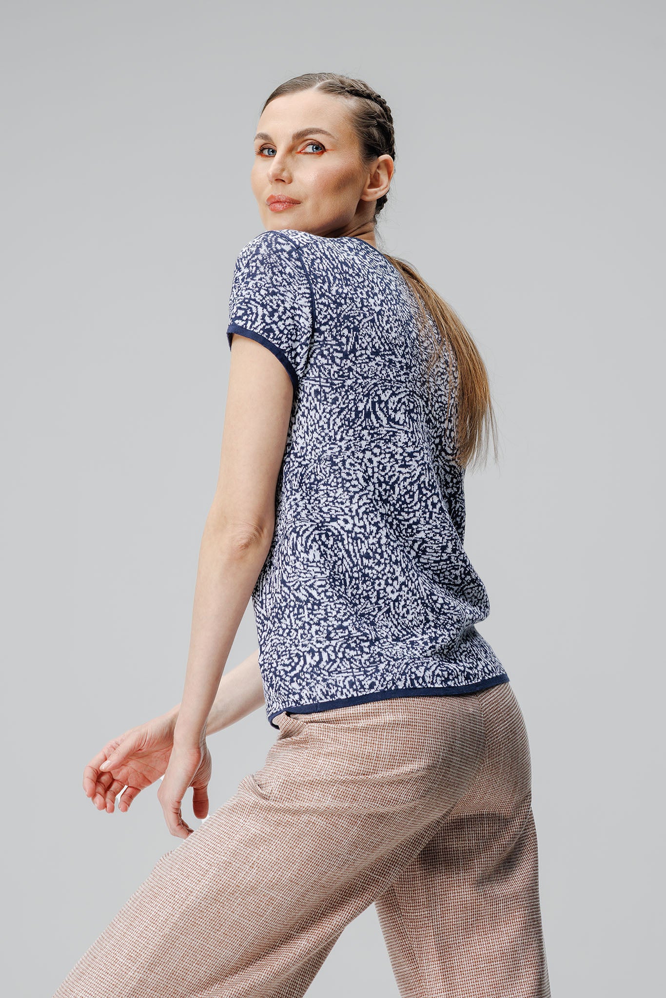 Tricou Pacifico Marine/Alb