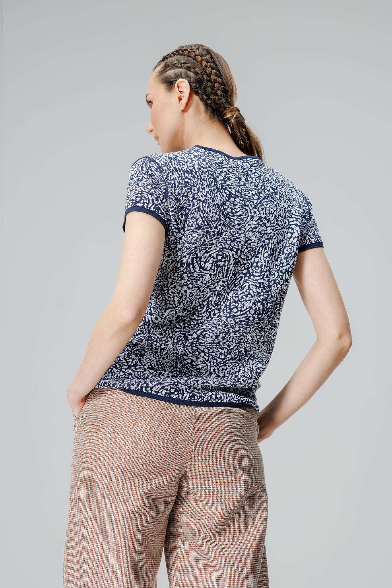 Tricou Pacifico Marine/Alb