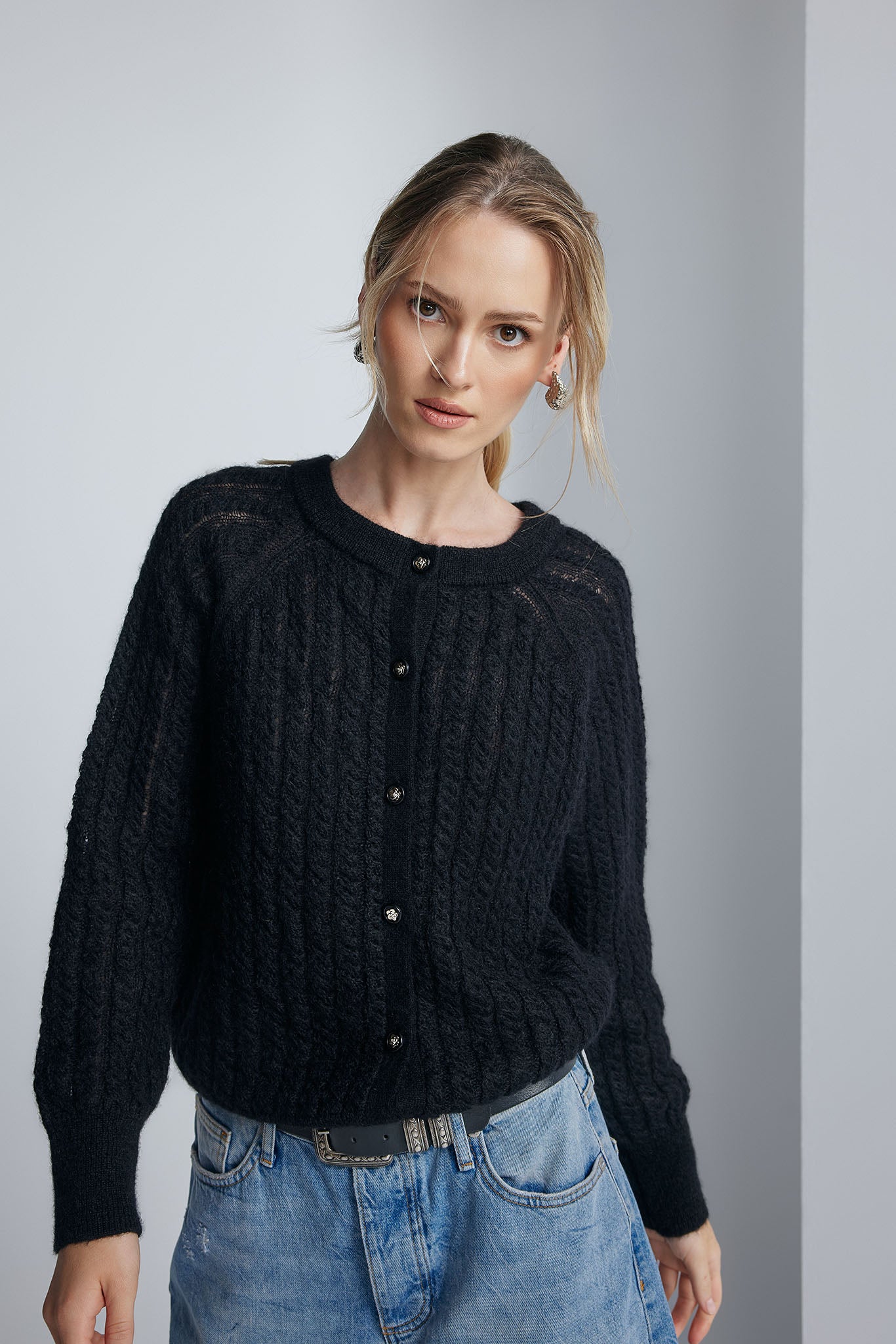 Cardigan Ada Negru