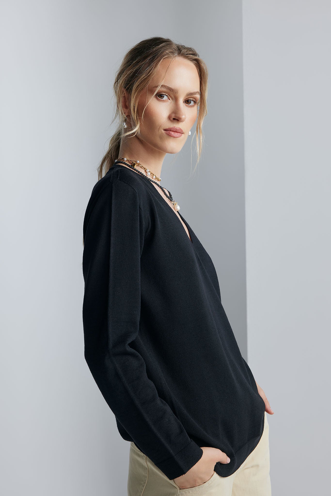 Pulover Cleo Negru