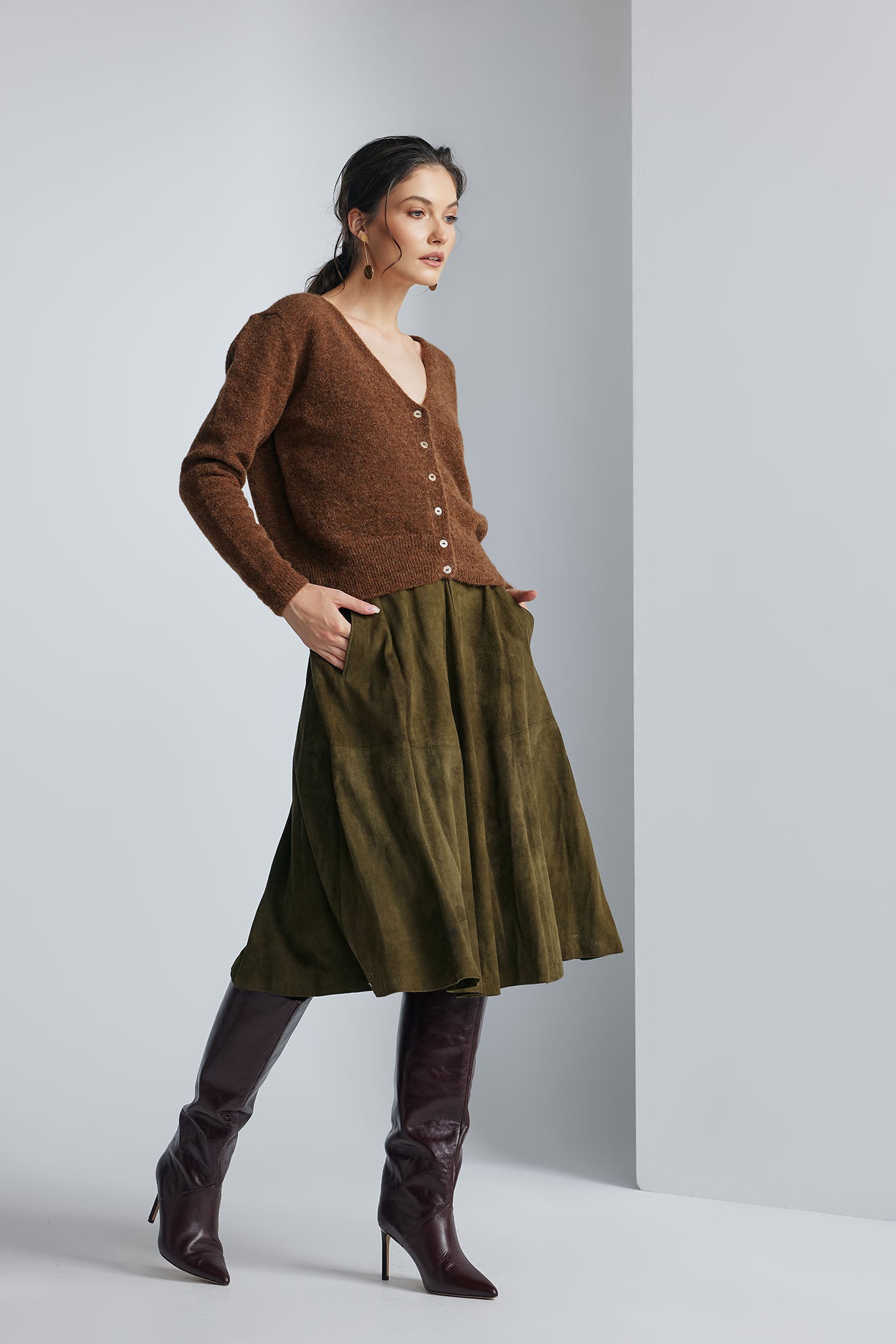 Cardigan Roma Camel