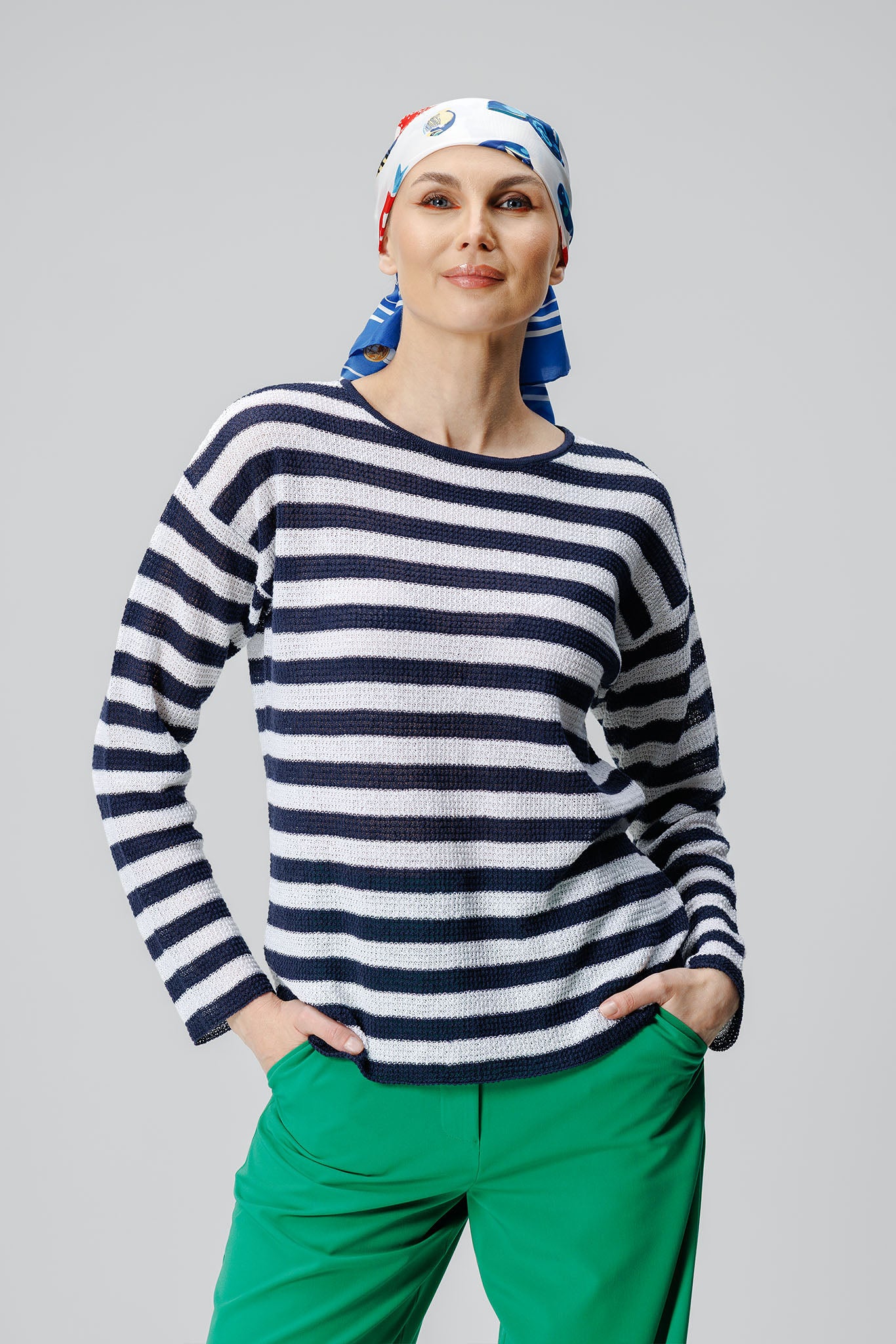 Bluza Egeo Alb/Marine
