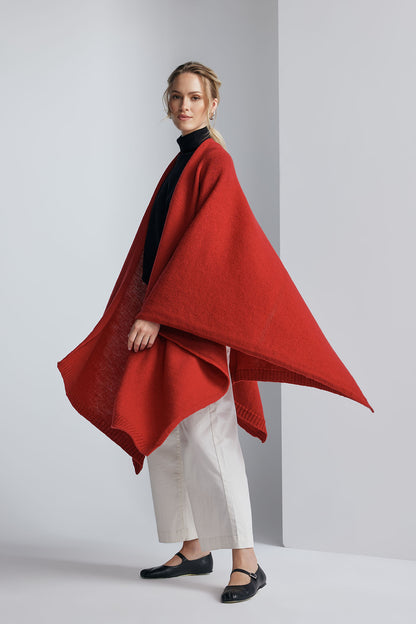 Poncho Fragola Roșu