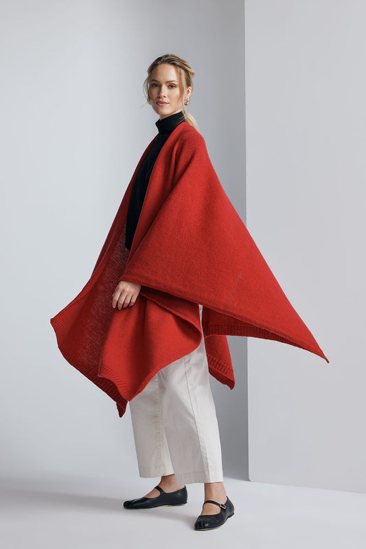 Poncho Fragola Roșu