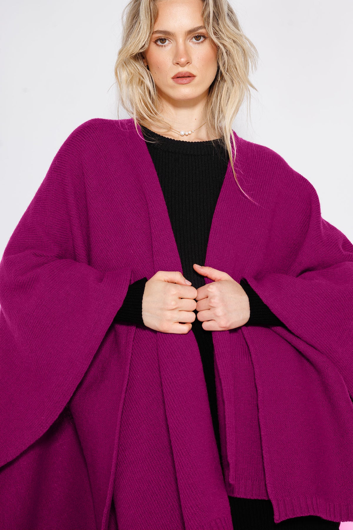 Poncho Fragola Fuchsia