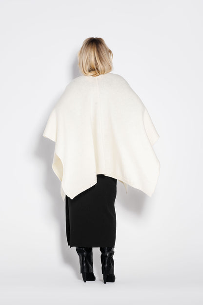Poncho Fragola Alb