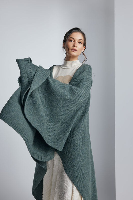Poncho Fragola Verde