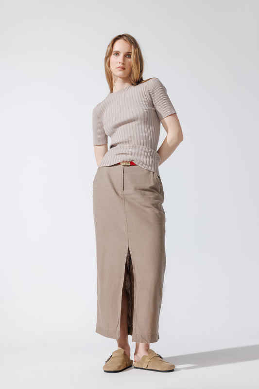 Tricou Linea Bej