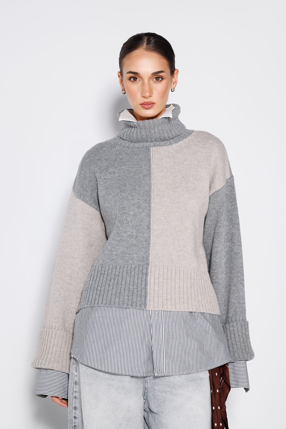 Pulover Lunis Gri