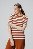 Tricou Havana Maro/Alb