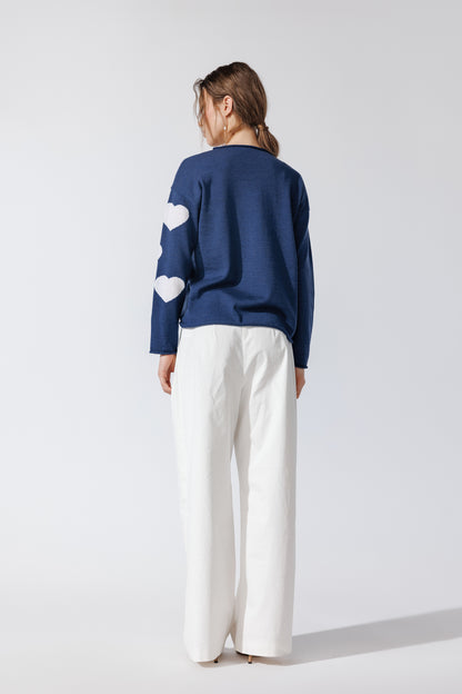 Pulover Cuori Denim