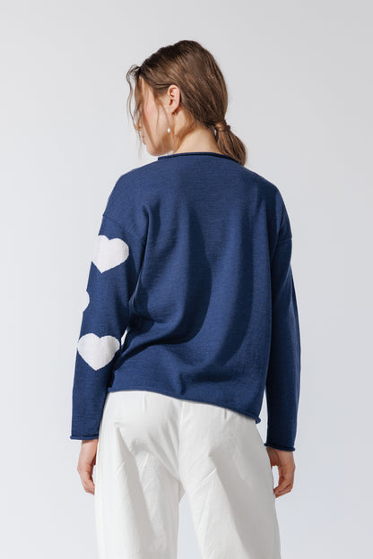 Pulover Cuori Denim