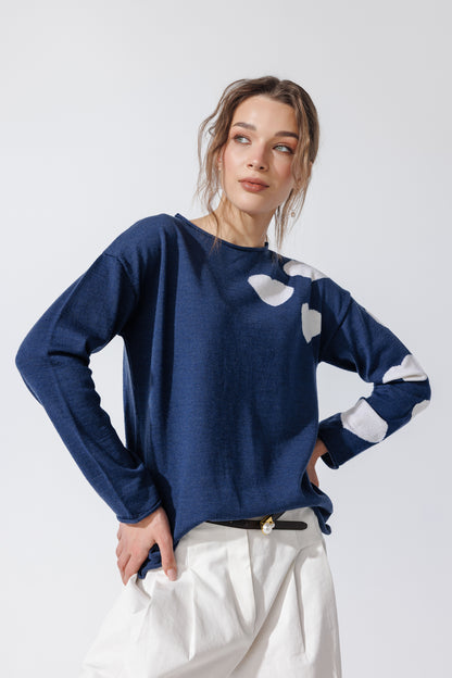 Pulover Cuori Denim