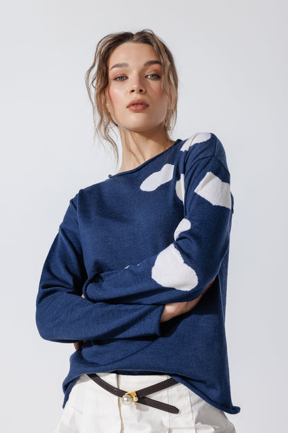 Pulover Cuori Denim