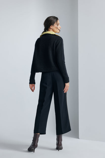 Cardigan Clara Negru/Galben