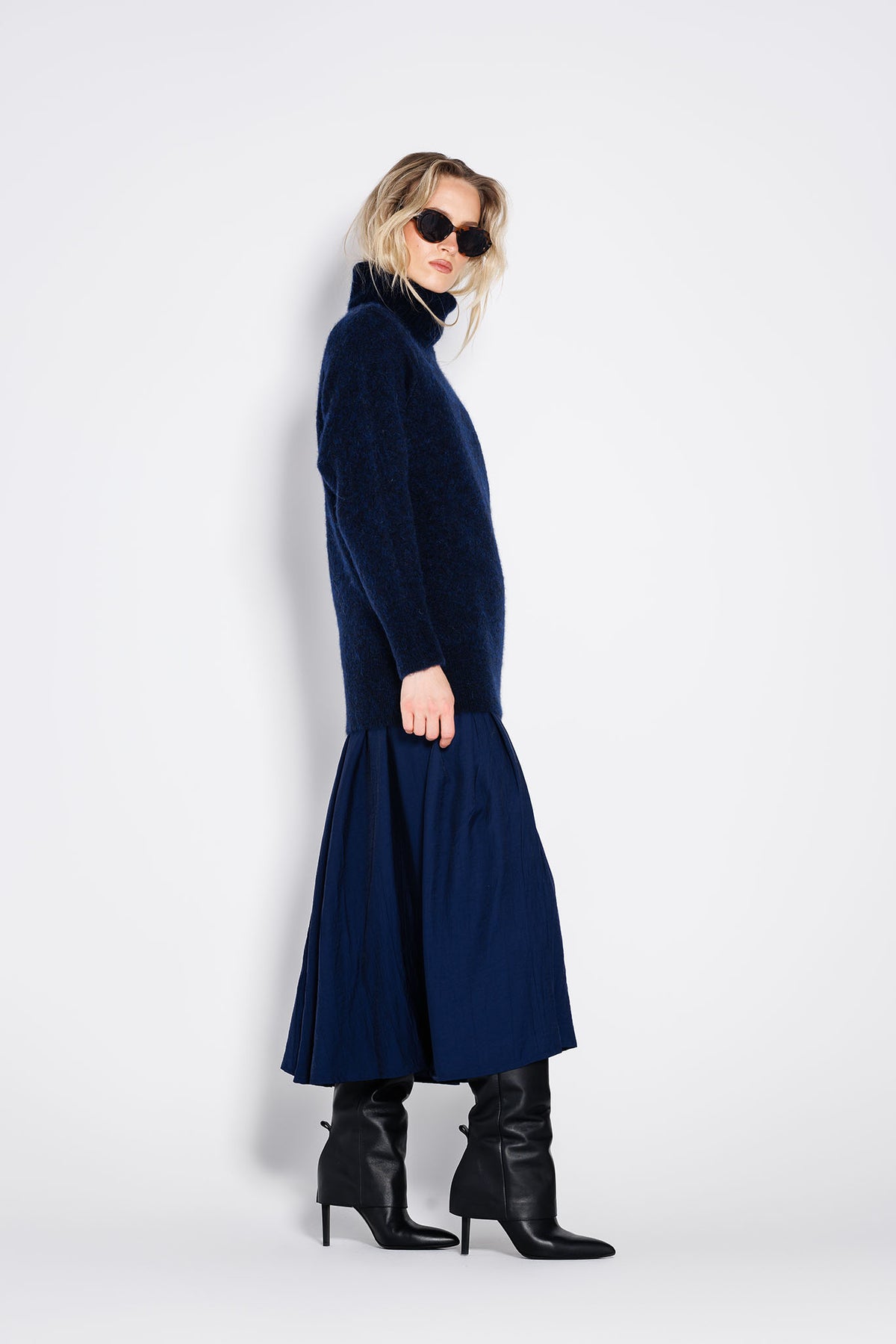 Pulover Nola Bleumarin