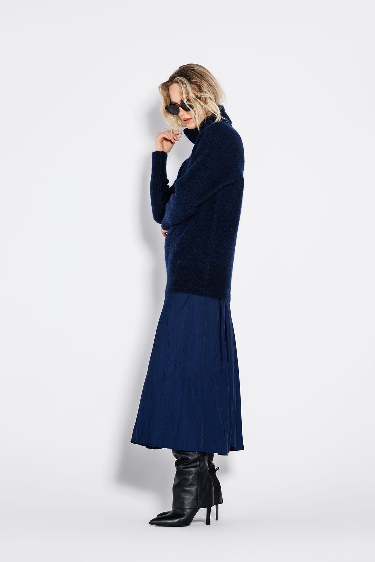 Pulover Nola Bleumarin