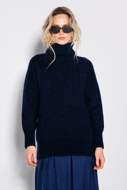 Pulover Nola Bleumarin