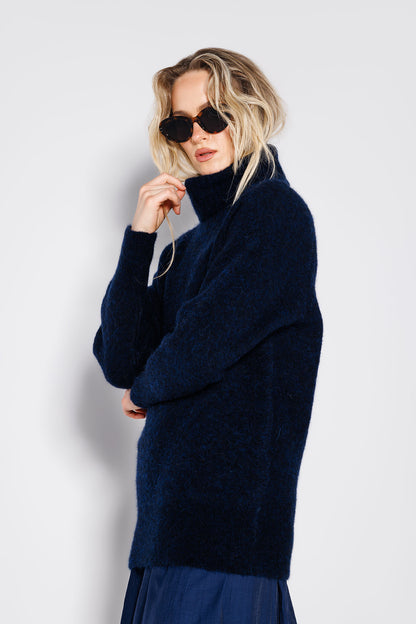 Pulover Nola Bleumarin