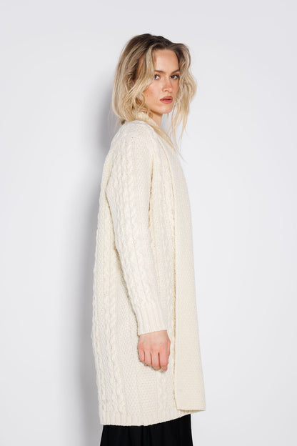 Cardigan Aria Alb