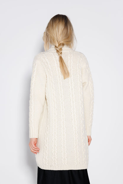 Cardigan Aria Alb