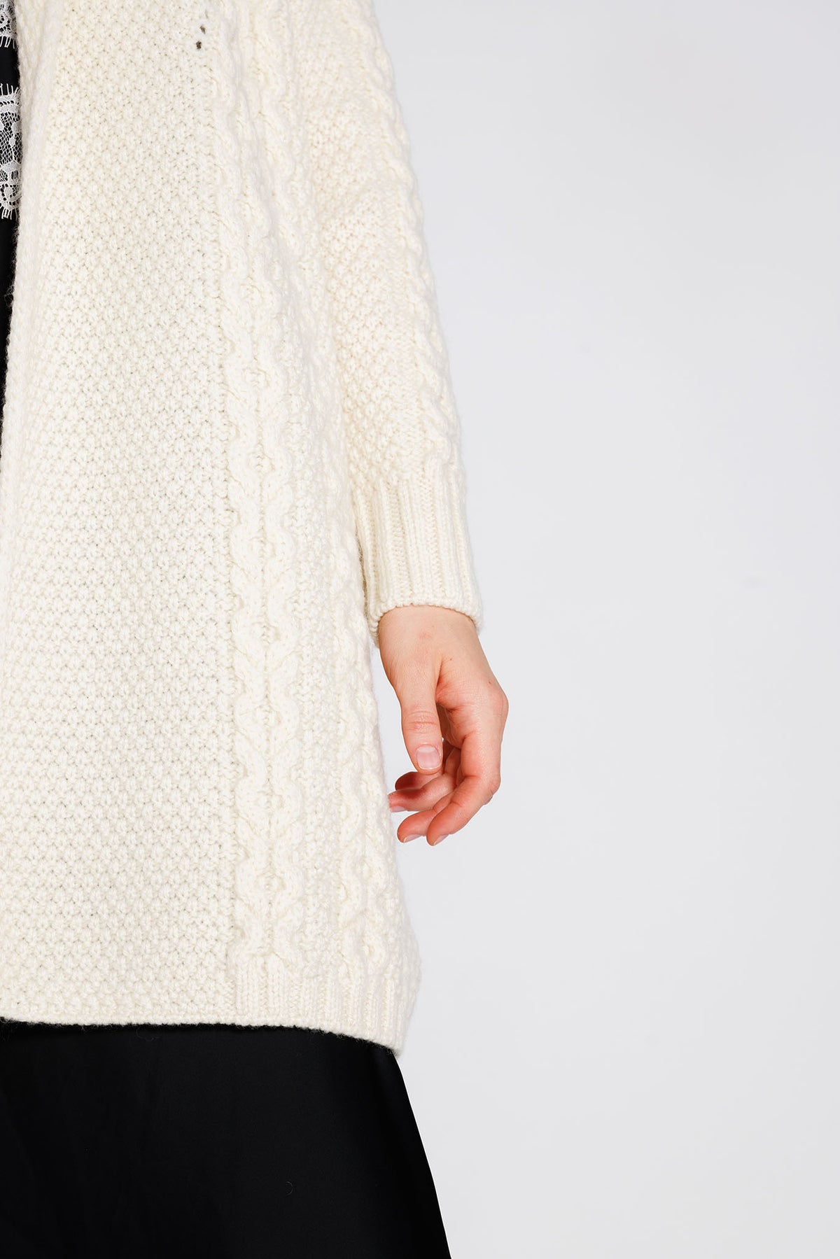 Cardigan Aria Alb