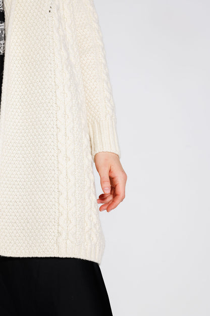 Cardigan Aria Alb