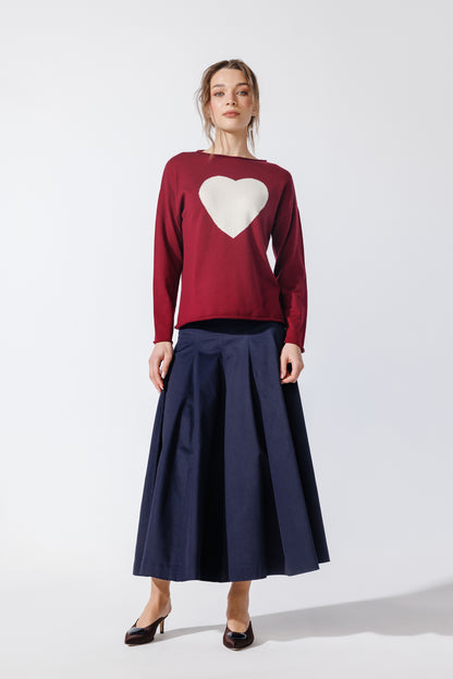 Pulover Amora Bordeaux