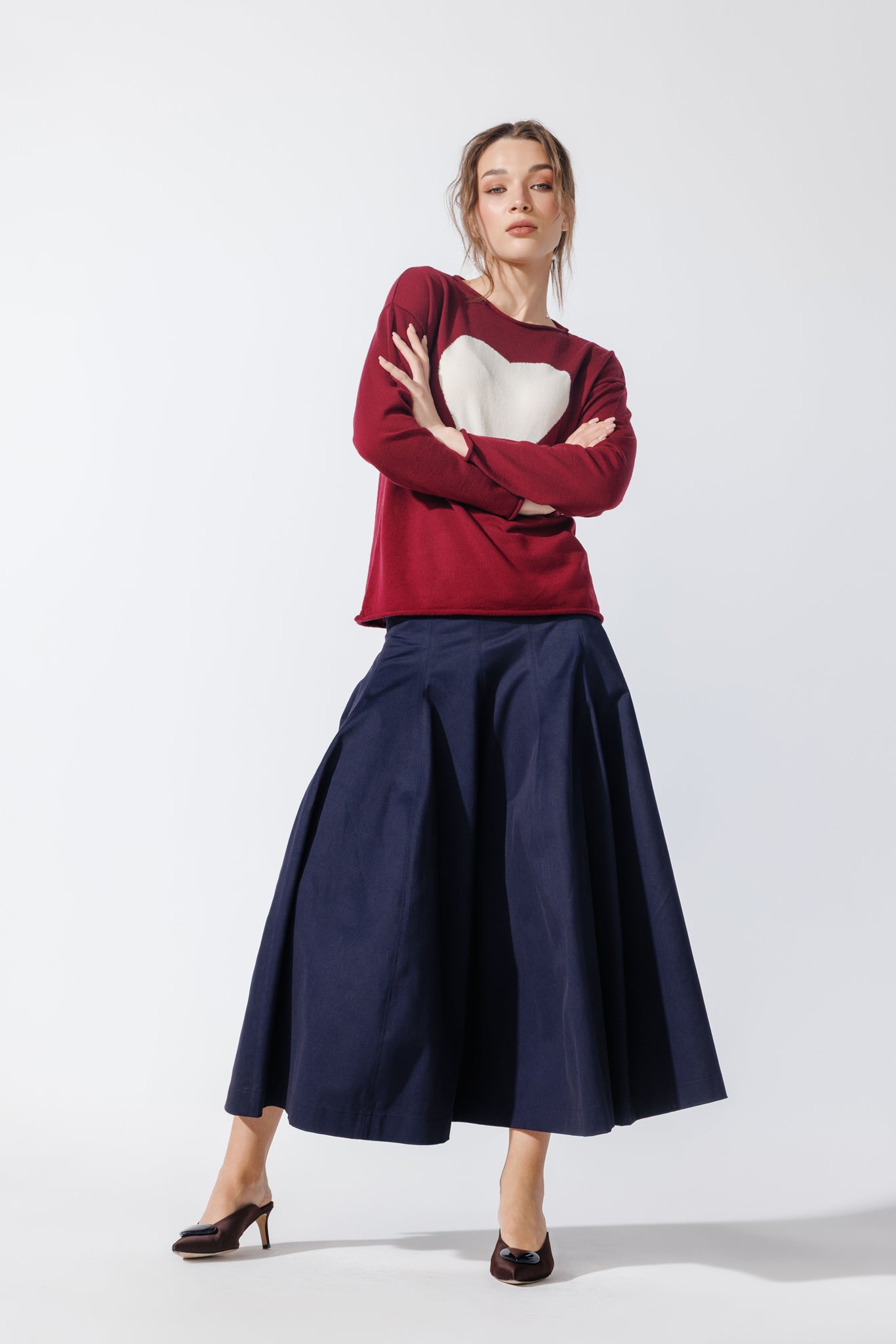 Pulover Amora Bordeaux
