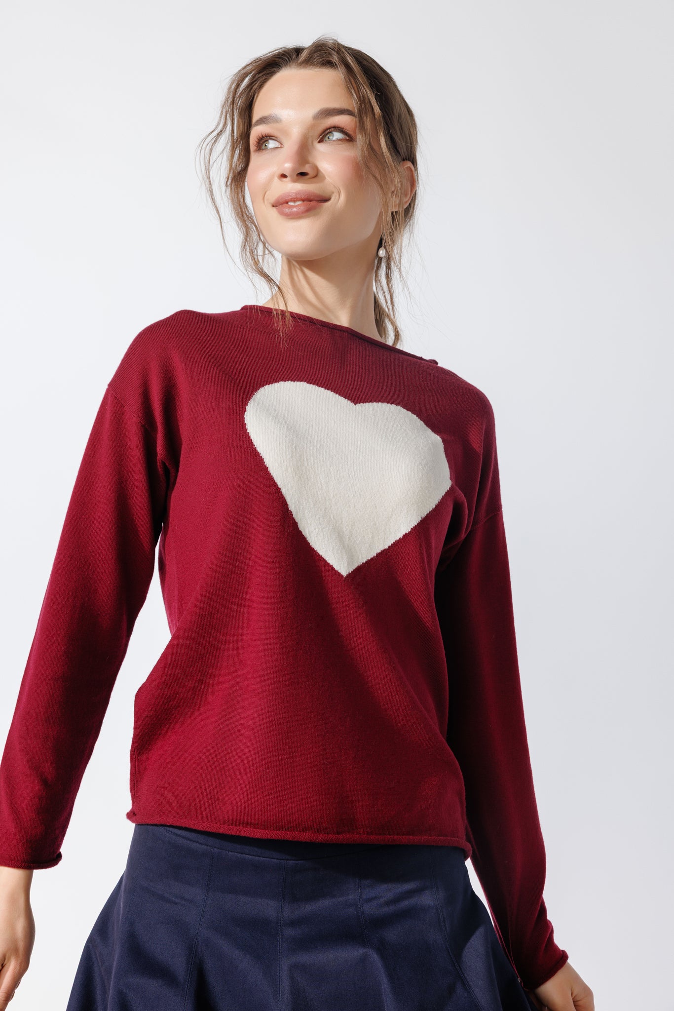 Pulover Amora Bordeaux