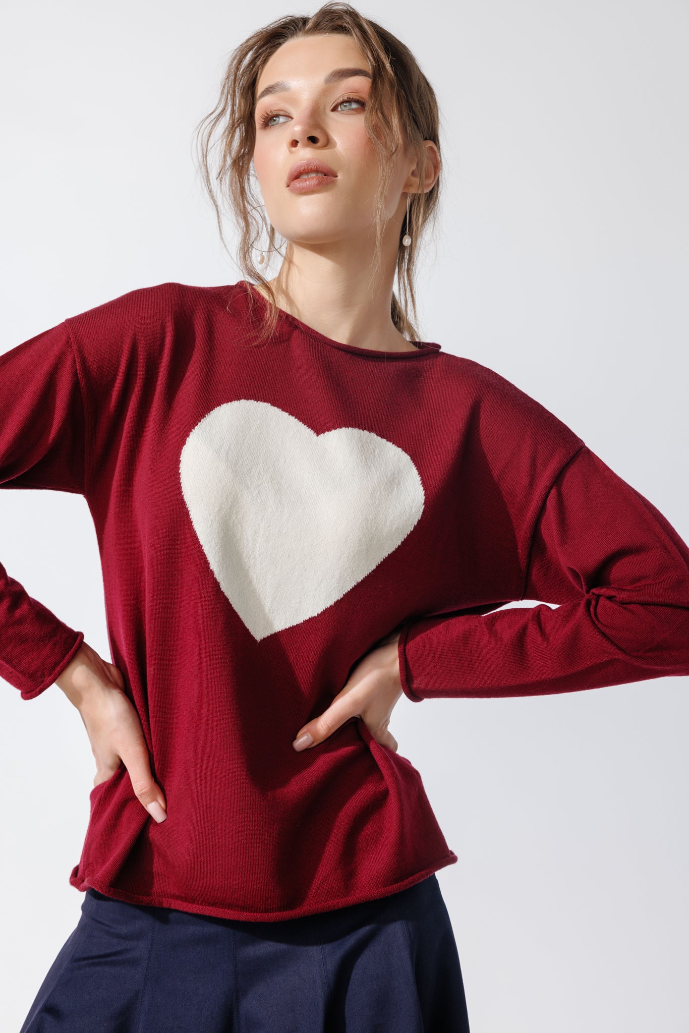 Pulover Amora Bordeaux