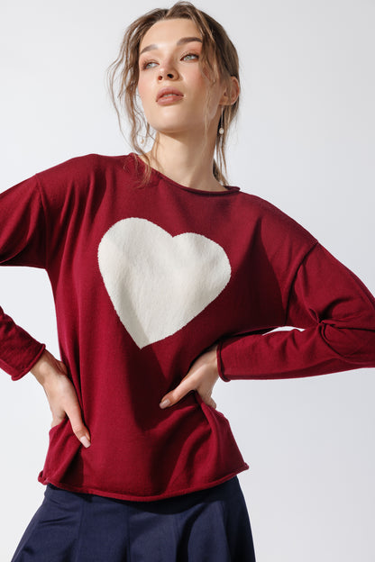 Pulover Amora Bordeaux