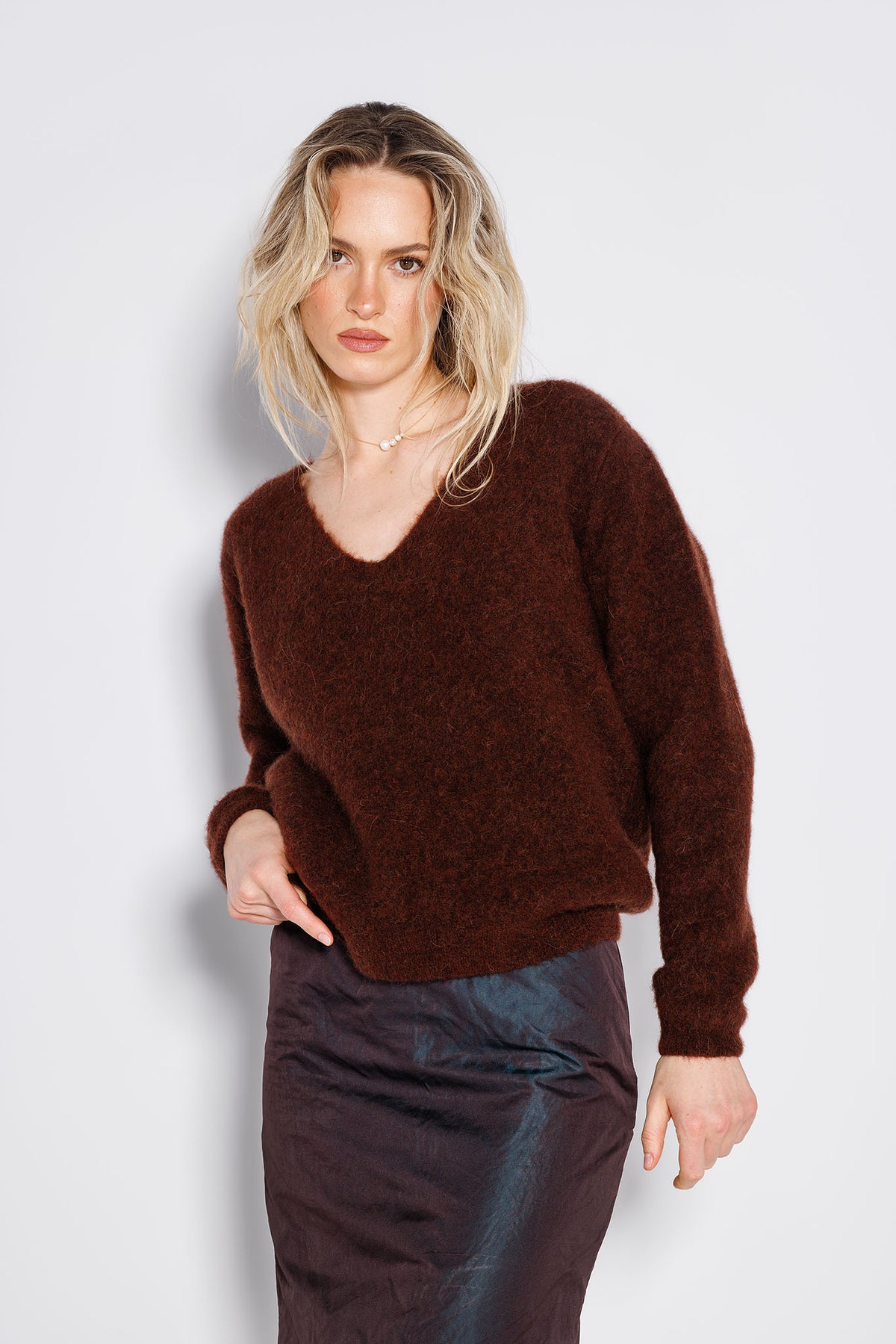 Pulover Victoria Bordeaux