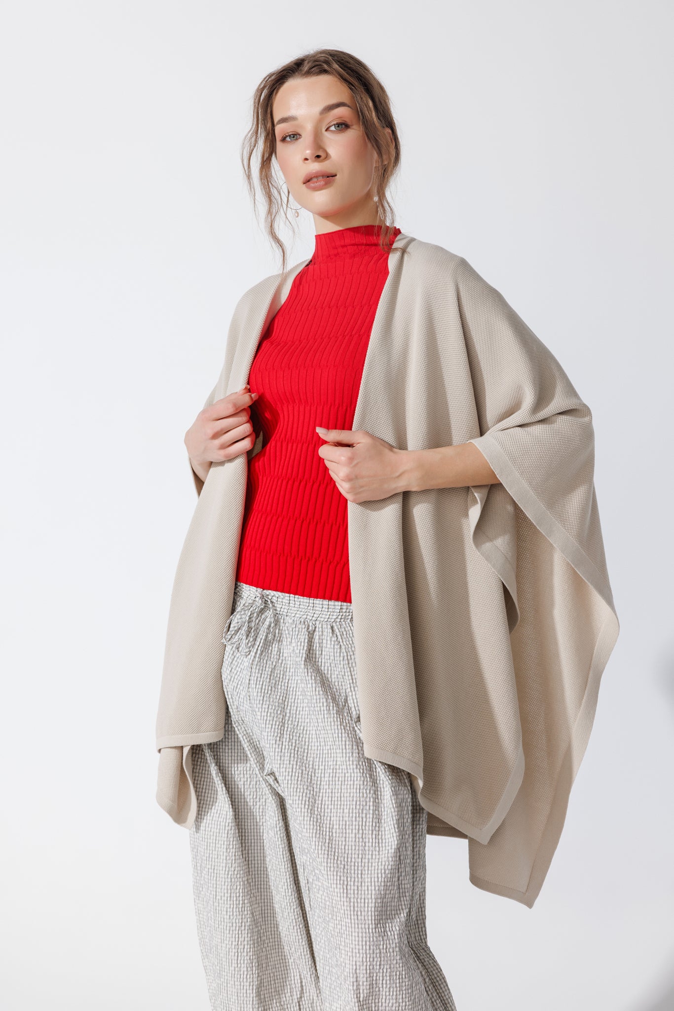 Poncho Fragolina Bej