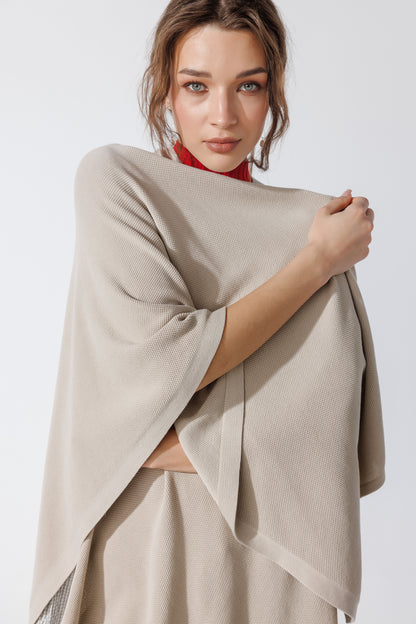 Poncho Fragolina Bej