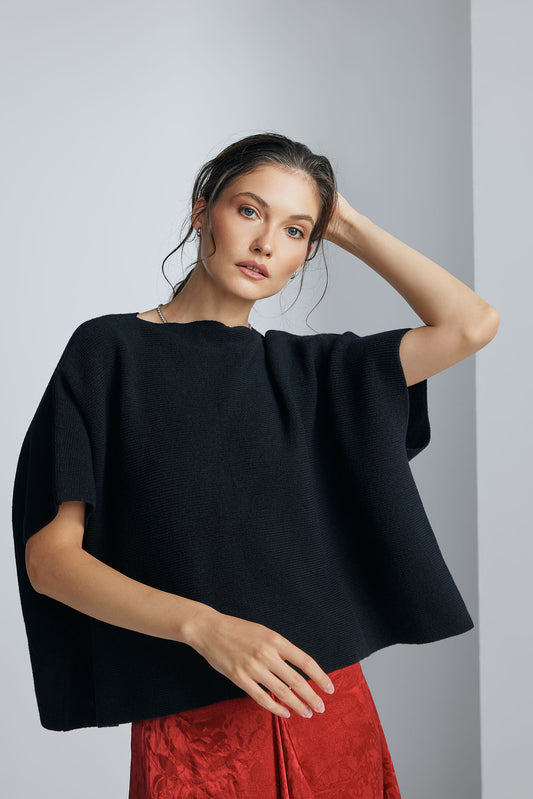 Poncho Adele Negru