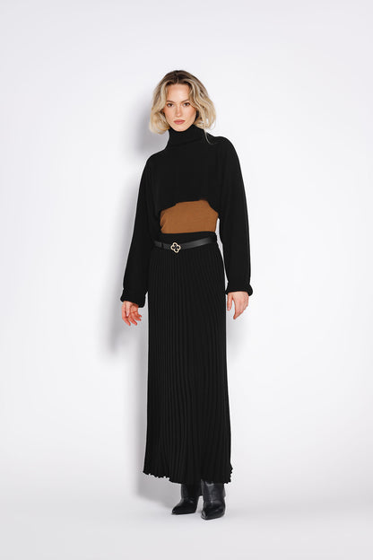 Poncho Leyla Negru