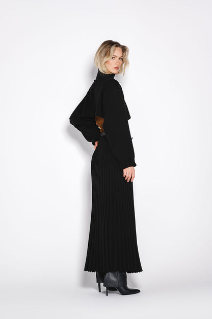Poncho Leyla Negru