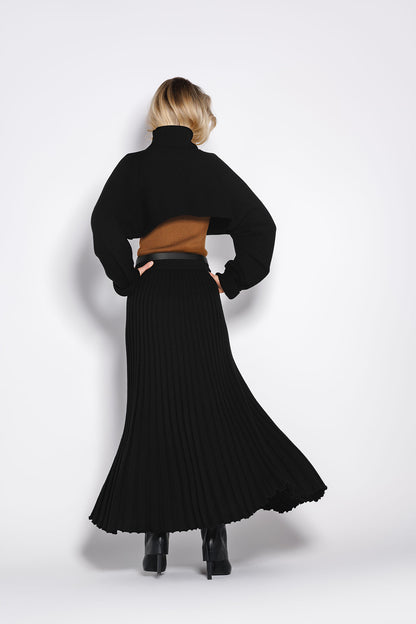 Poncho Leyla Negru