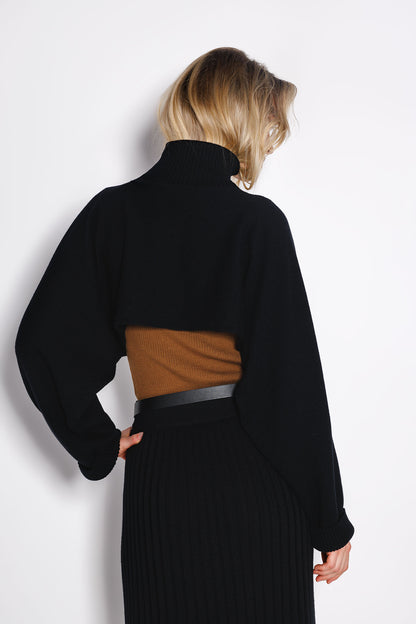 Poncho Leyla Negru