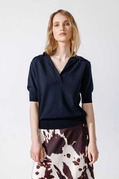 Tricou Marina Bleumarin